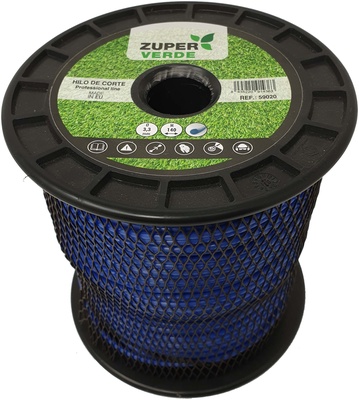 Hilo Desbrozadora Profesional Zuperverde Nylon Redondo 3,3x140m Azul Hilo Desbrozadora Profesional Zuperverde Nylon Redondo 3,3x140m Azul